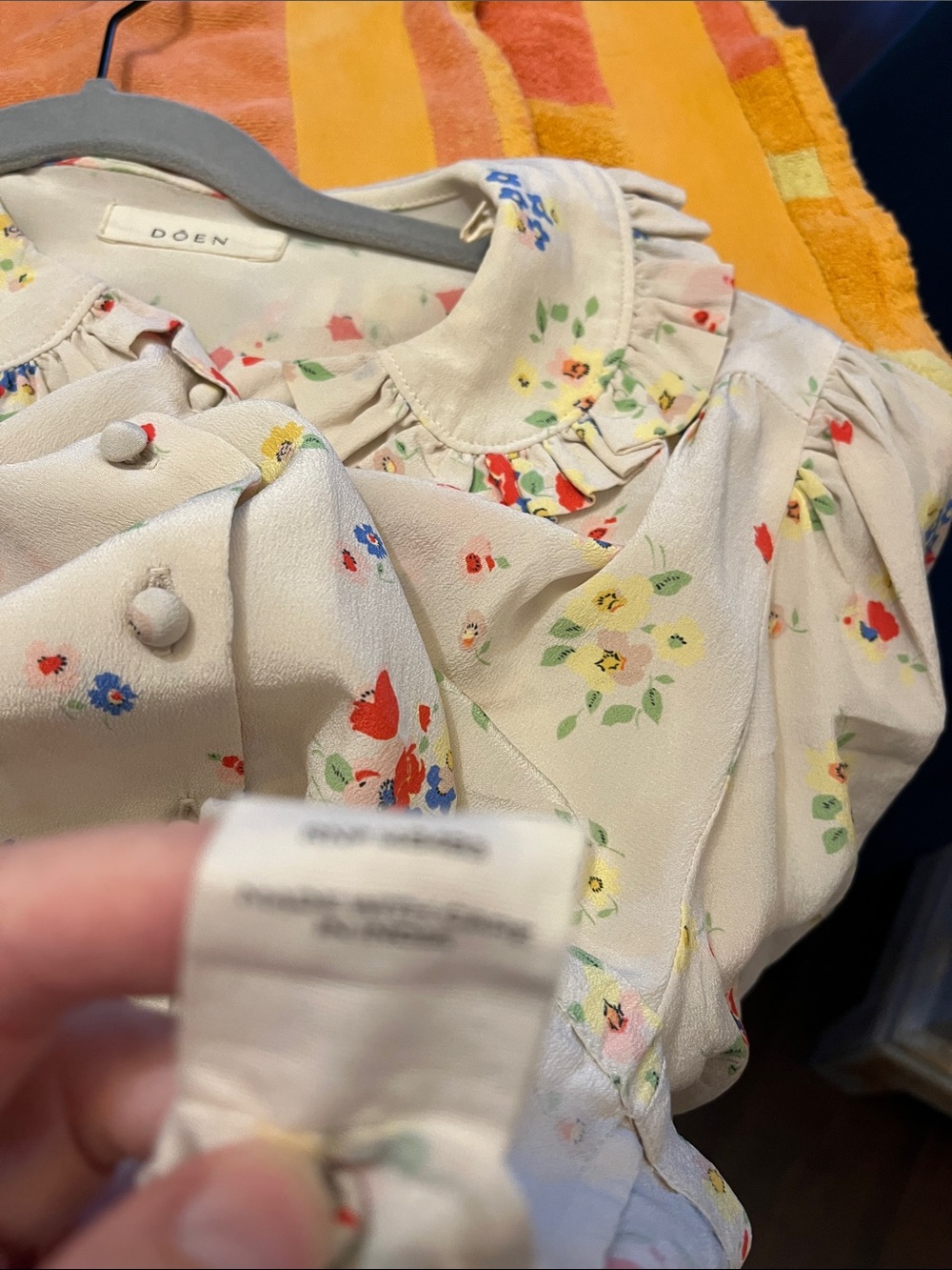Doen Blythe Top in floral print - Picture 7 of 7